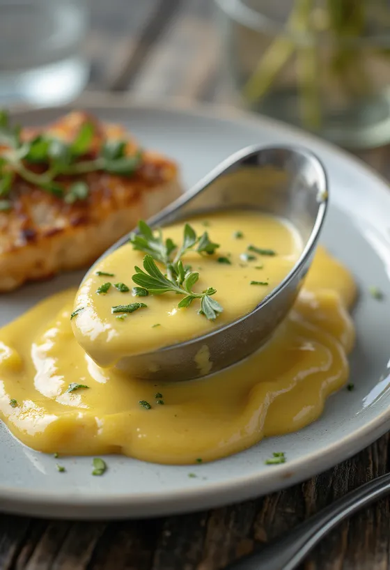 Francouzská omáčka Béarnaise v omáčkovníku