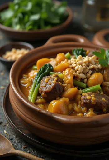 Kare-Kare servírováno