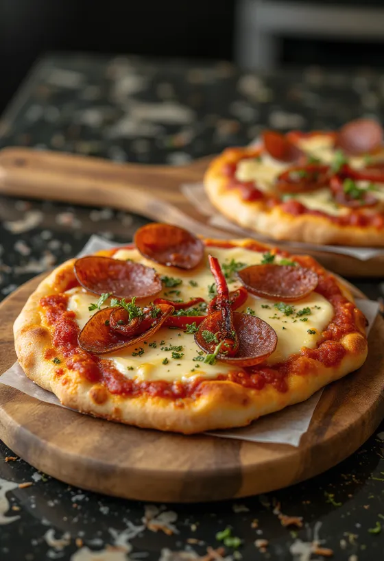 Pizza Diavola s gorgonzolou a chilli