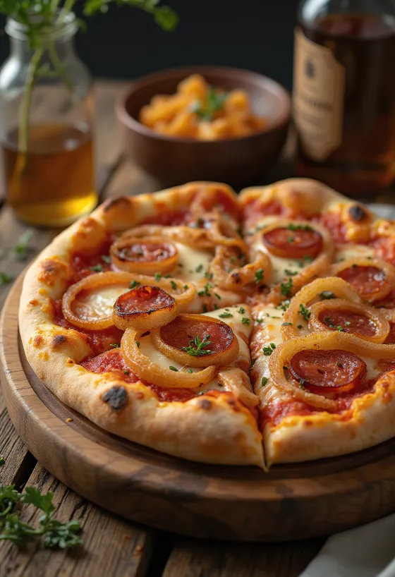 Pizza Diavola s cibulí a chilli