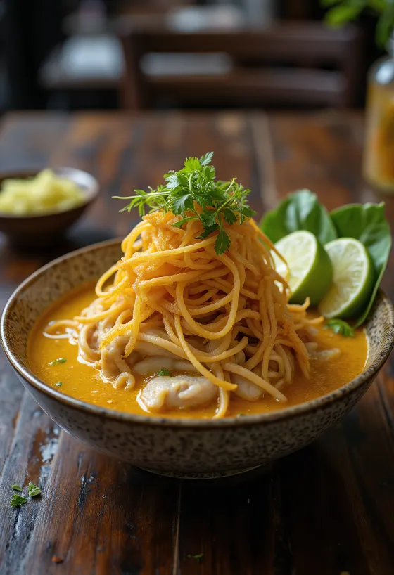 Khao Soi servírováno