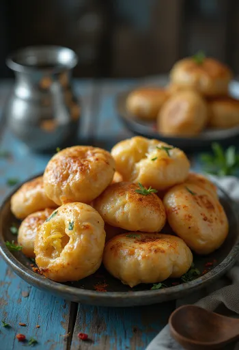 Tvarohové Litti, kořeněná tvarohová kulička se zlatohnědou kůrkou