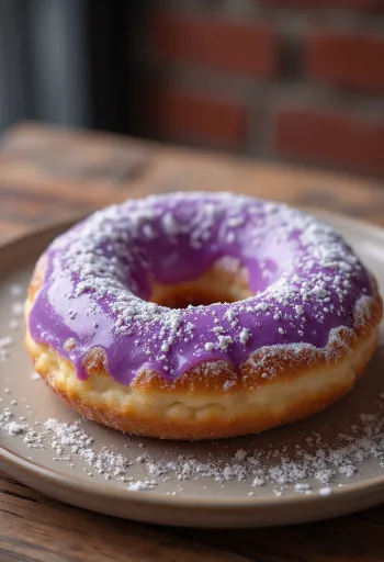 Koblihy Poi Doughnut posypané moučkovým cukrem