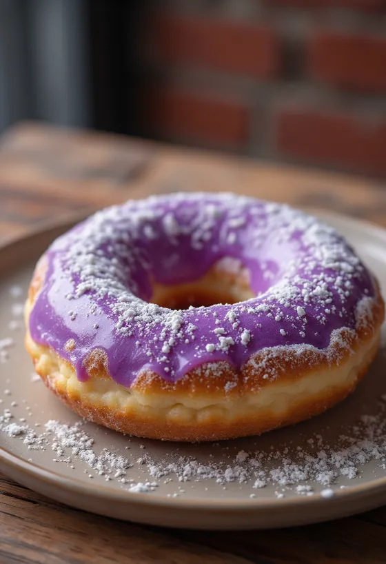 Koblihy Poi Doughnut posypané moučkovým cukrem