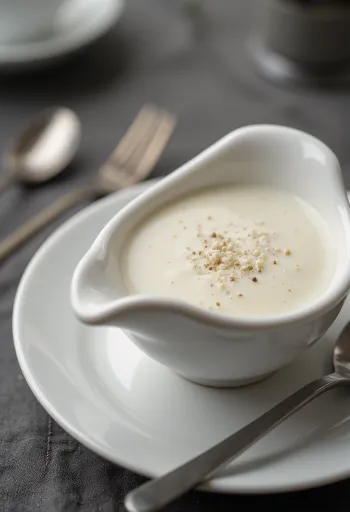 Smetanová rozmarýnová omáčka v omáčníku