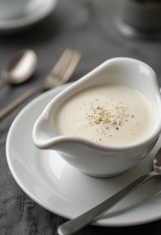 Smetanová rozmarýnová omáčka v omáčníku