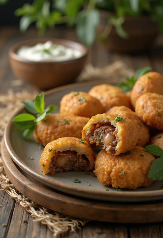 Kibbeh servírováno