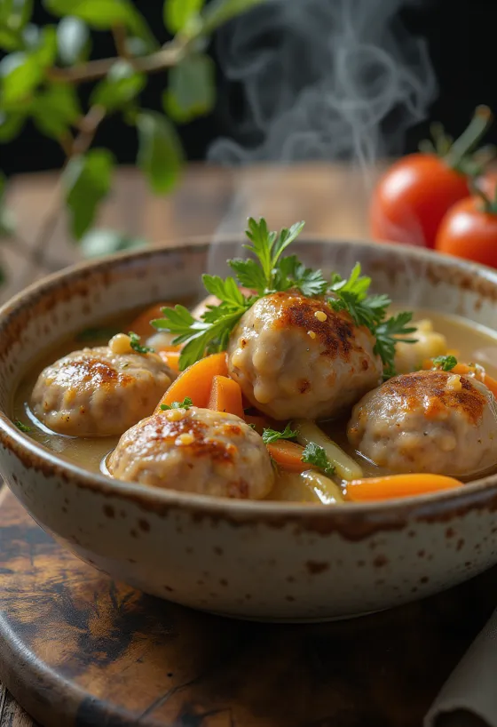 Albóndigas servírované