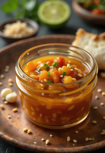 Lehká zálivka s chilli, limetkou a sezamem