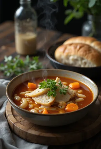 Hustá dršťková polévka s fazolemi a zeleninou