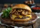 Houbovo-sýrový burger s žampiony