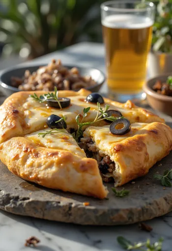 Calzone se sardelkami (ančovičkami)