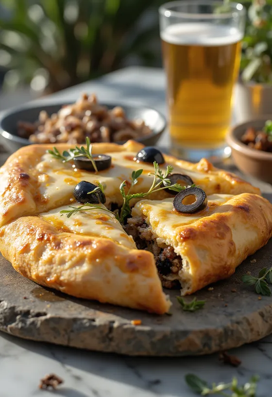 Calzone se sardelkami (ančovičkami)