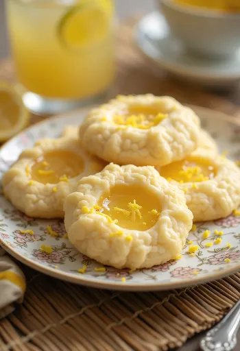 Medovo-citronové linecké cukroví servírované