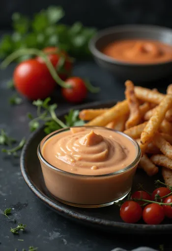 Ostrá sriracha majonéza servírovaná