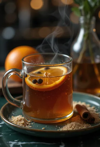 Hřebíčkový cider v hrnku