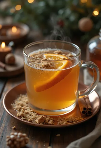 Muškátový cider v hrnku