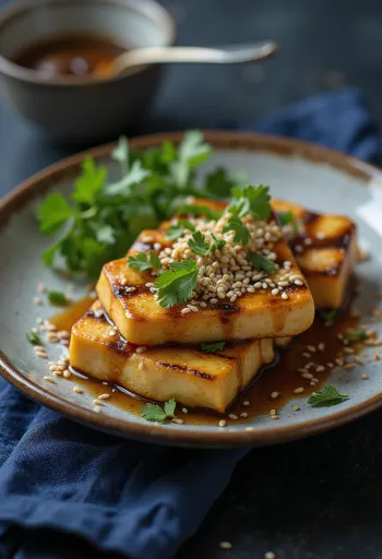 Grilované tofu se zázvorovým dresinkem