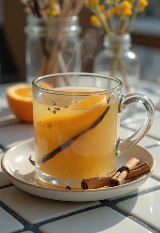 Vanilkový cider v hrnku