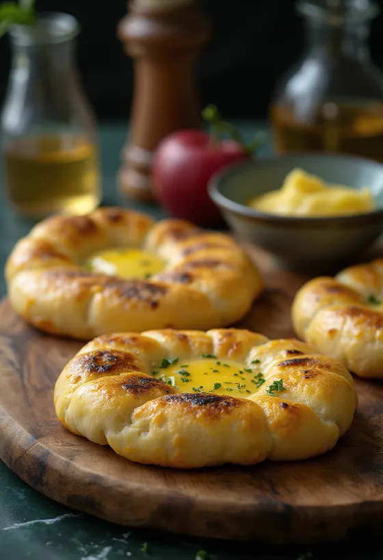 Bolo do Caco podávané s petrželkou