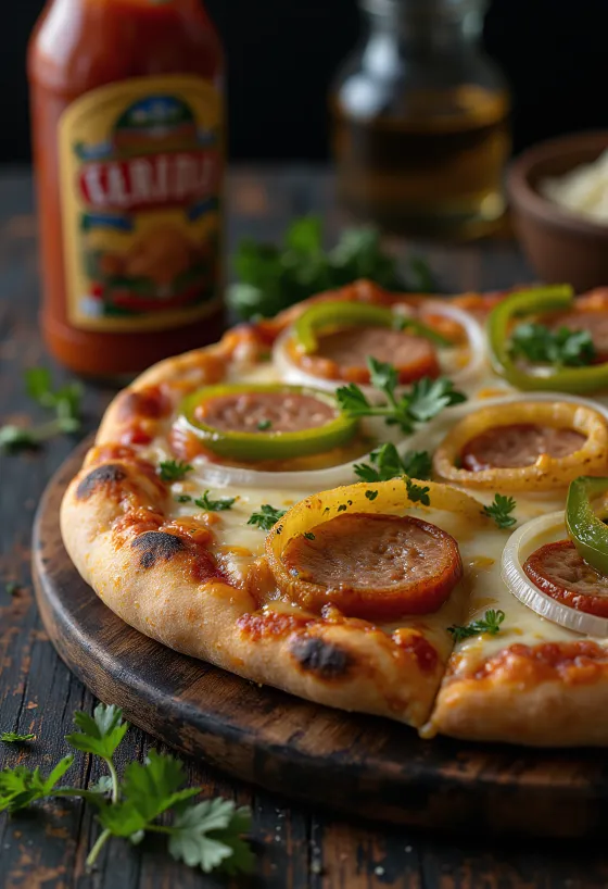 Pizza carioca s klobásou
