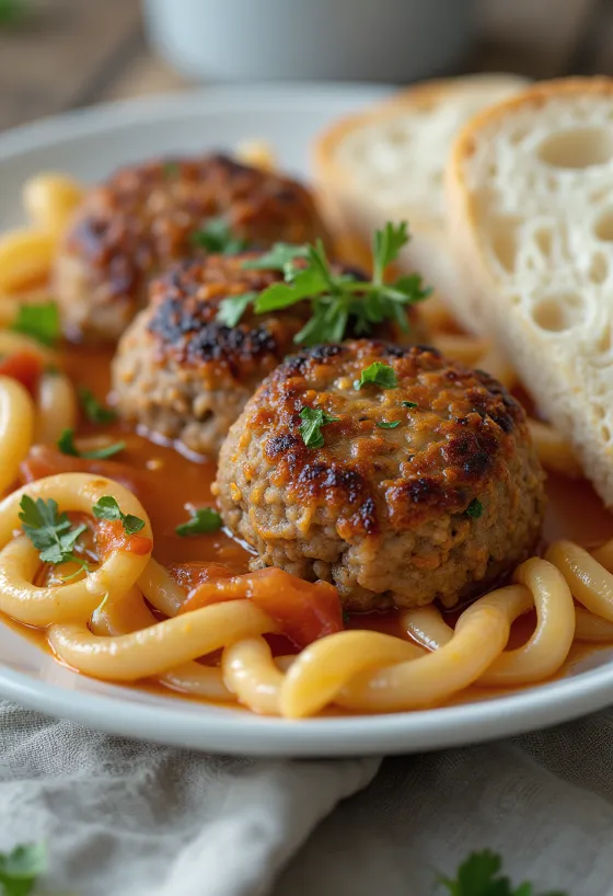 Karbanátek s křupavou kůrkou, připravený ze šťavnatého mletého masa