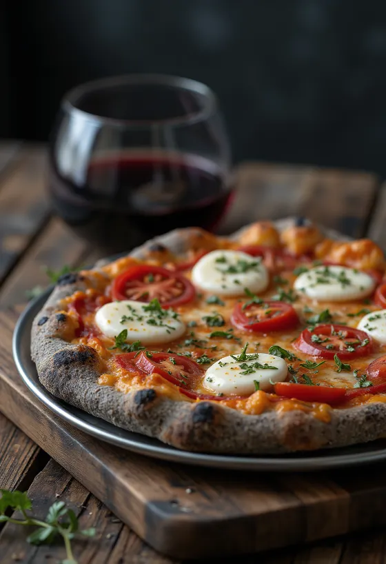 Pizza di Grano Arso z páleného obilí a s italskými sýry