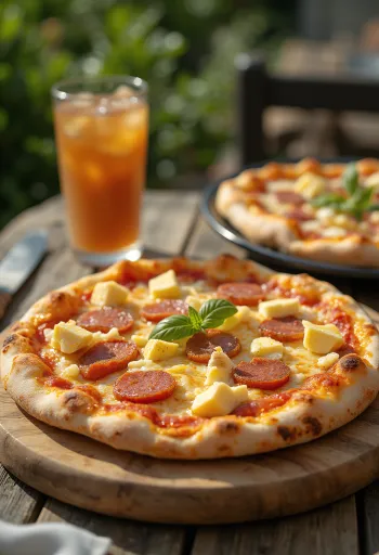 Pizza Dominicana naservírovaná