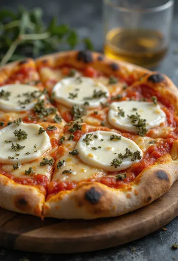 Pizza ai Formaggi di Capra s kozími sýry a mozzarellou