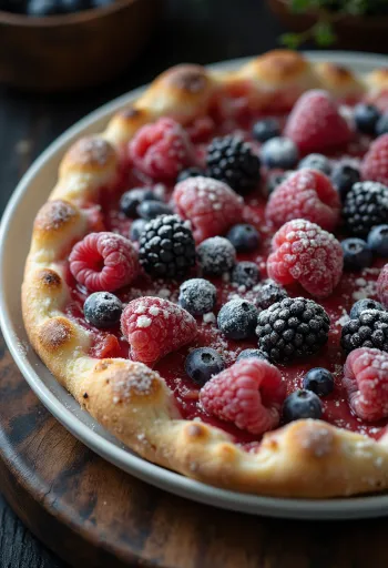Pizza ai Frutti di Bosco s čerstvým lesním ovocem